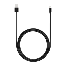 Speed 3A Apple MFi certified lightning charge/ sync cable (2M), Cool Black