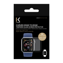 Protection d'écran en verre trempé Bord à Bord Incurvé pour Apple Watch® Series 4/5/6/SE 40mm
