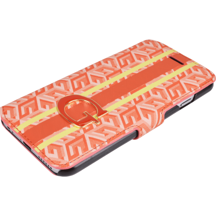 Guess G-Cube Coque clapet pour Apple iPhone 6/6s, Orange