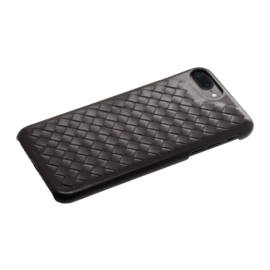 Coque en cuir véritable Treccia pour Apple iPhone 6 Plus/6s Plus/7 Plus/8 Plus, Marron