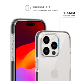 Coque Sport mesh pour Apple iPhone 15 Pro, Noir de jais