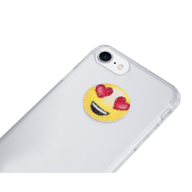 Swarovski® Emoji Crystal Sticker, Heart Face