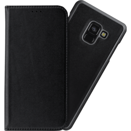 Case 2-in-1 Magnetic Slim Wallet & Case for Samsung Galaxy A8 (2018), Black