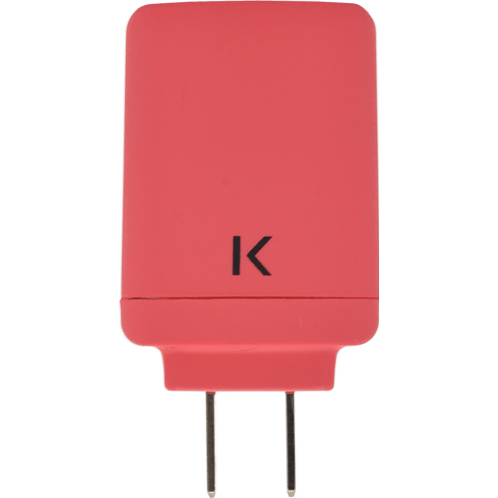 Chargeur Universel Double USB (US) 3.1A, Corail