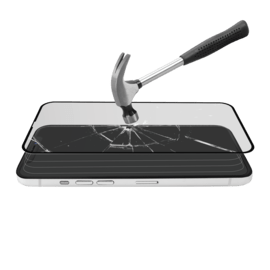 Protection d&rsquo;&eacute;cran antibact&eacute;rienne en verre tremp&eacute; ultra-r&eacute;sistant (100% de surface couverte) pour Apple iPhone 12 Pro Max, Noir