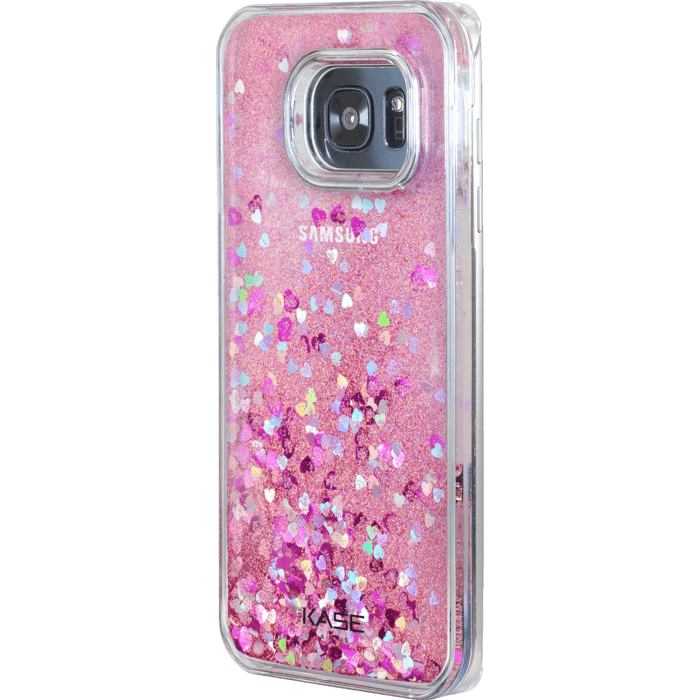Bling Bling Coque Paillet&eacute;e pour Samsung Galaxy S7 Edge, Pink Lady