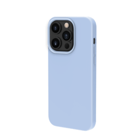 Coque antichoc en gel de silicone doux pour Apple iPhone 13 Pro, Bleu Lilas