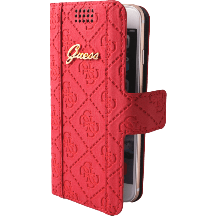 Guess Scarlett Coque clapet Universelle pour Smartphone (jusqu &agrave; 4.7 pouce), Lipstick Rouge