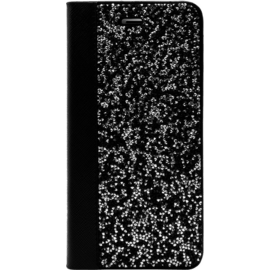 Case Rhinestone Bling Wallet case for Apple iPhone 6 Plus/6s Plus/7 Plus/8 Plus, Midnight Black