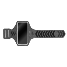 Fascia da braccio sportiva Dynamics Ultra Slim per iPhone di Apple fino a 7”,, grigia