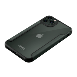 Coque hybride vintage for Apple iPhone 11 Pro Max, Vert bor&eacute;ale