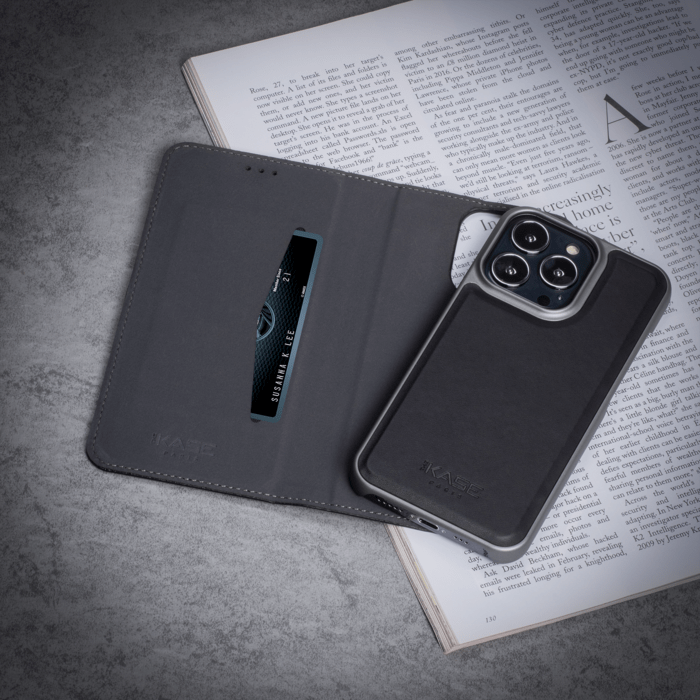 (O)&Eacute;tui et Coque slim magn&eacute;tique 2-en-1 GEN 2.0 pour Apple iPhone 13 Pro, Noir