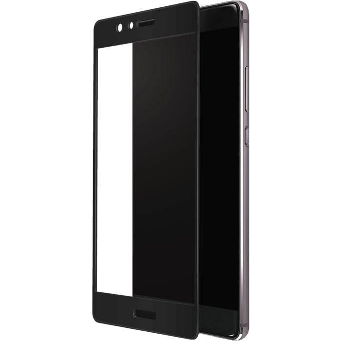 Protection d'écran en verre trempé (100% de surface couverte) pour Huawei P9, Noir
