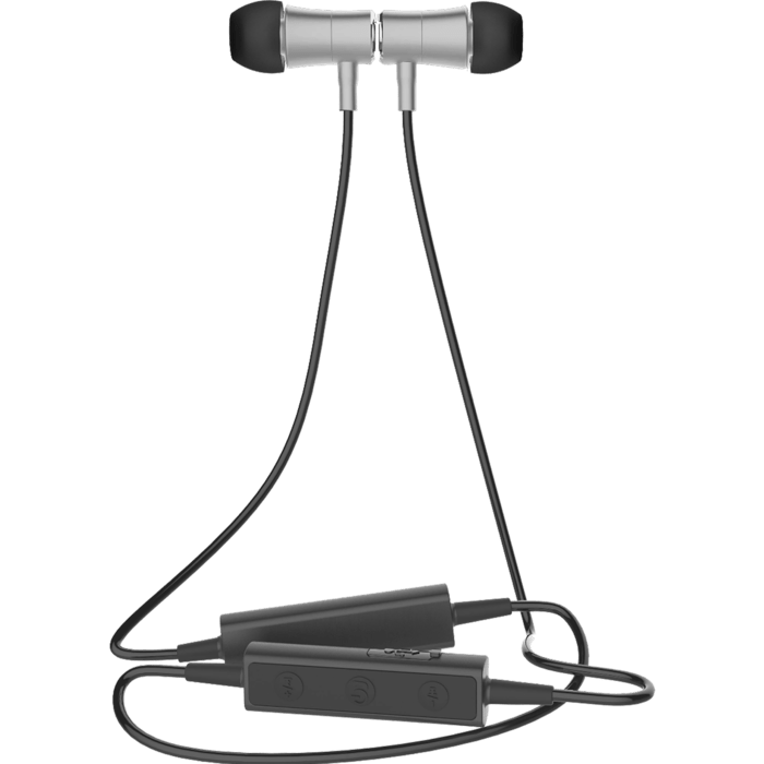 Écouteurs intra-auriculaires magnétique sans fil à isolation phonique, Gris Sidéral