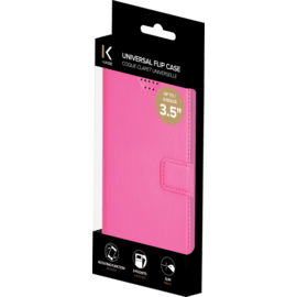 Coque clapet Universelle pour Smartphone (jusqu &agrave; 3.5 pouce), Rose Fandango