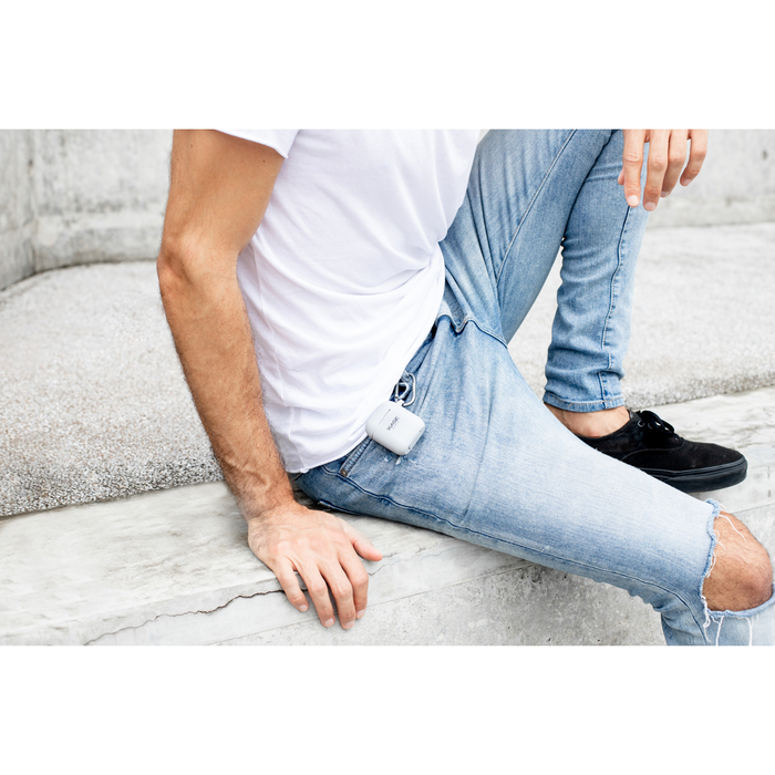 Coque Apple AirPods en gel de silicone doux, Gris sid&eacute;ral