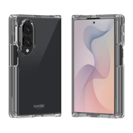 Coque invisible hybride fabriqu&eacute;e avec 83% de plastique recycl&eacute; pour Samsung Galaxy Z Fold 8, transparente