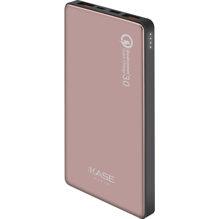 Batterie externe PowerHouse ultra slim GEN 2.0 10 000mAh (37Wh), Or rose