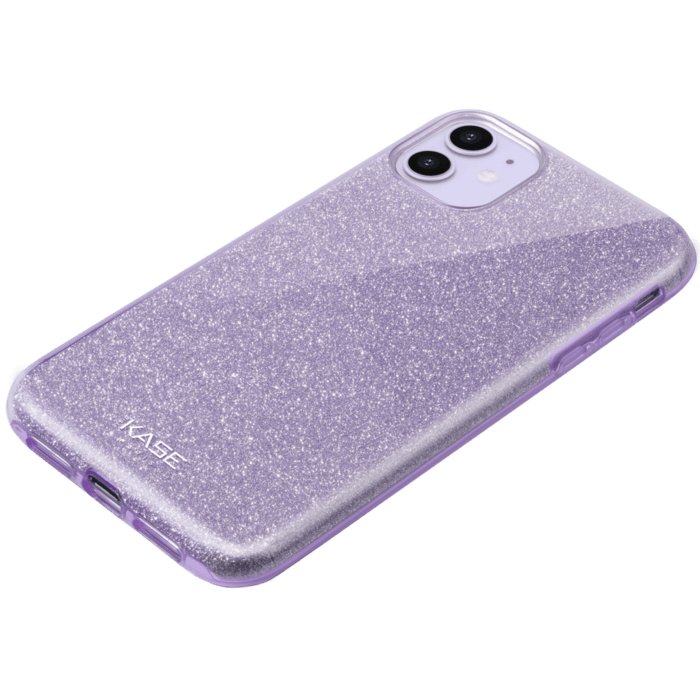 Coque slim&nbsp;paillet&eacute;e &eacute;tincelante pour Apple iPhone 11, Violet