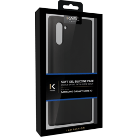 Coque en Gel de Silicone Doux pour Samsung Galaxy Note10, Noir satin