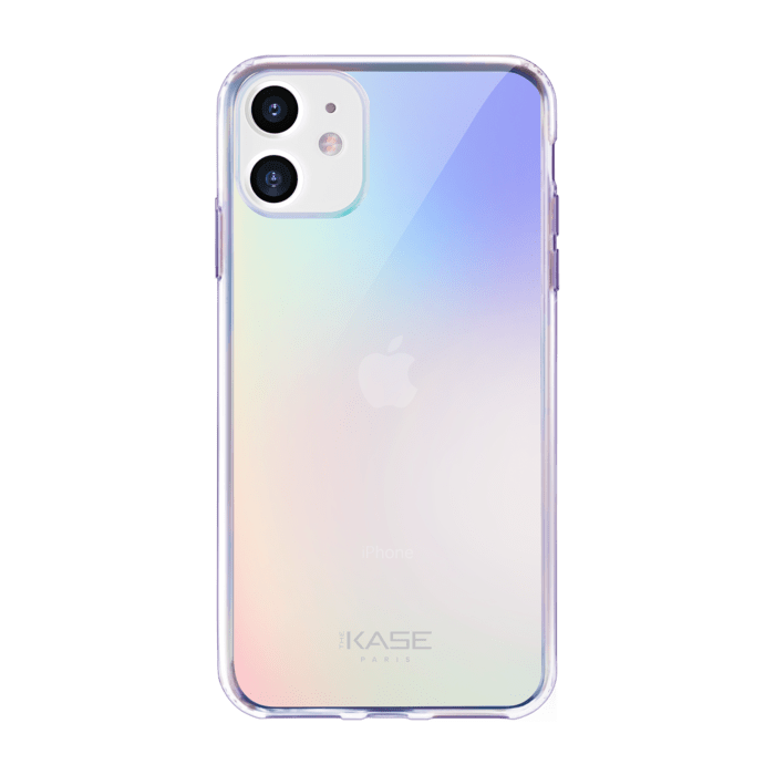 (O) Coque hybride invisible iridescente pour Apple iPhone 11, Iridescente