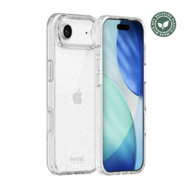 Coque hybride &eacute;tincelante invisible GEN 2.0 83% de plastique recycl&eacute; pour Apple iPhone Air, Transparente