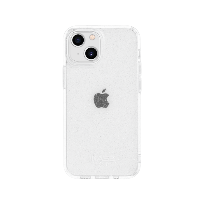 Custodia ibrida Invisible Sparkling per Apple iPhone 13 mini, trasparente