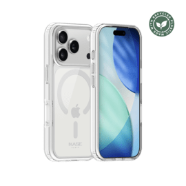 Coque antibact&eacute;rienne antichoc magn&eacute;tique invisible Fabriqu&eacute; Avec du 75% Plastique Recycl&eacute; pour Apple iPhone 17 Pro, Transparente