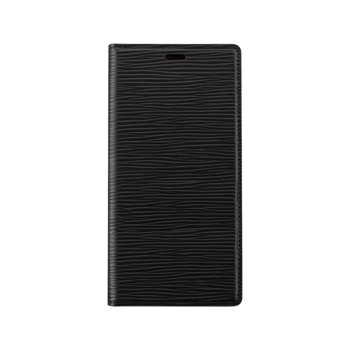Diarycase 2.0 Coque clapet en cuir v&eacute;ritable avec support aimant&eacute; pour Apple iPhone 13 mini, Noir Minuit
