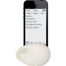 Oeuf Amplificateur de son pour Apple iPhone 4/4S, Blanc