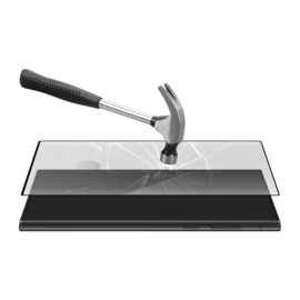 Protection d'&eacute;cran en verre tremp&eacute; Bord &agrave; Bord Incurv&eacute; pour Samsung Galaxy S22 Ultra 5G, Noir