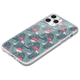 Coque hybride Flamant rose tropical pour Apple iPhone 11 Pro Max