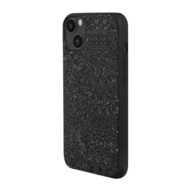 Coque Bling Strass pour Apple iPhone 14 Plus, Minuit Noir