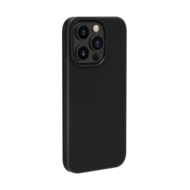 Coque antichoc en gel de silicone doux pour Apple iPhone 13 Pro, Noir satin