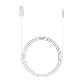 Speed 3A Apple MFi certified lightning charge/ sync cable (2M), Bright White