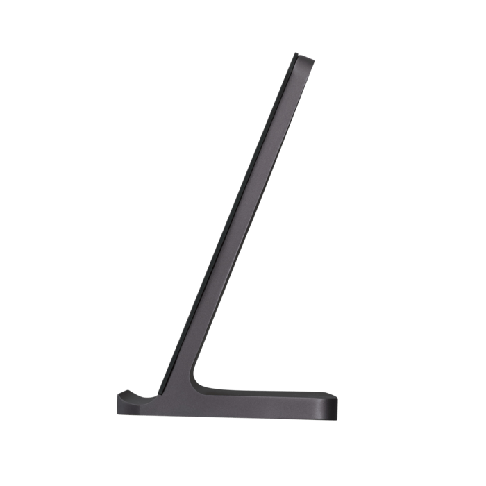 Support de recharge sans fil ultra fin en Aluminium (Charge rapide 15W) GEN 2.0, Noir de Jais