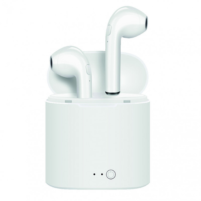 PACK ECOUTEURS TRUE WIRELESS SANS FILS BLANCS + ETUI + CORDONS - SMART CONNECT®