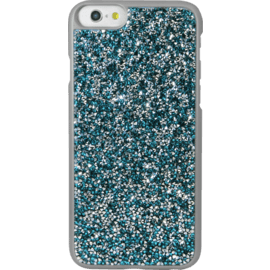 Coque Bling Strass pour Apple iPhone 6/6s, Bleu Neige & Argent