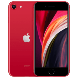 iPhone SE 2020 reconditionné 64 Go, Rouge, SANS TOUCH ID, débloqué