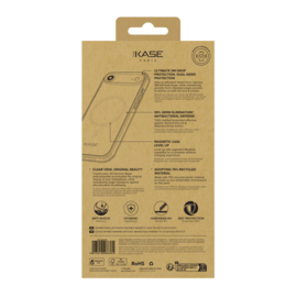Coque antibact&eacute;rienne antichoc magn&eacute;tique invisible Fabriqu&eacute; Avec du 75% Plastique Recycl&eacute; pour Apple iPhone Air, Transparente
