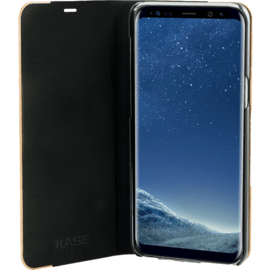 Case Flip case for Samsung Galaxy S8+, Brown & Natural Cherry Wood