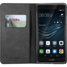 Case Flip case with credit card slots & stand for Huawei P9 Plus, Black