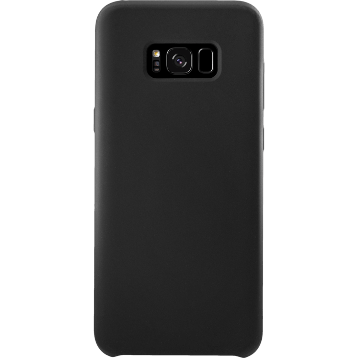 Coque en Gel de Silicone Doux pour Samsung Galaxy S8+, Noir satin