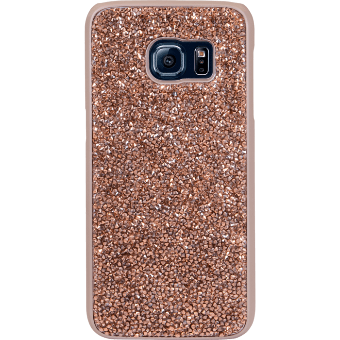 Coque Bling Strass pour Samsung Galaxy S7, Or Rose