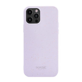Coque antibact&eacute;rienne vegan bio 100 % z&eacute;ro d&eacute;chet pour Apple iPhone 12/12 Pro, Violet A&ccedil;a&iuml;