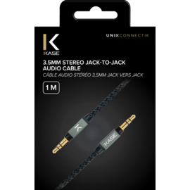 Câble Audio Stereo 3.5mm Jack vers Jack, Argent