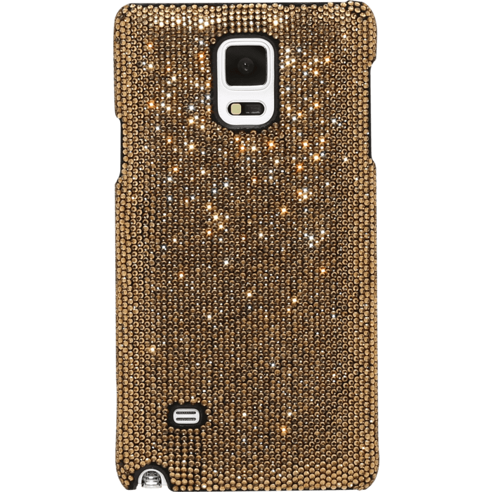 Coque pour Samsung Galaxy Note 4, Strass Dor&eacute;