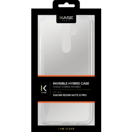 Coque hybride invisible pour Xiaomi Redmi Note 8 Pro, Transparente