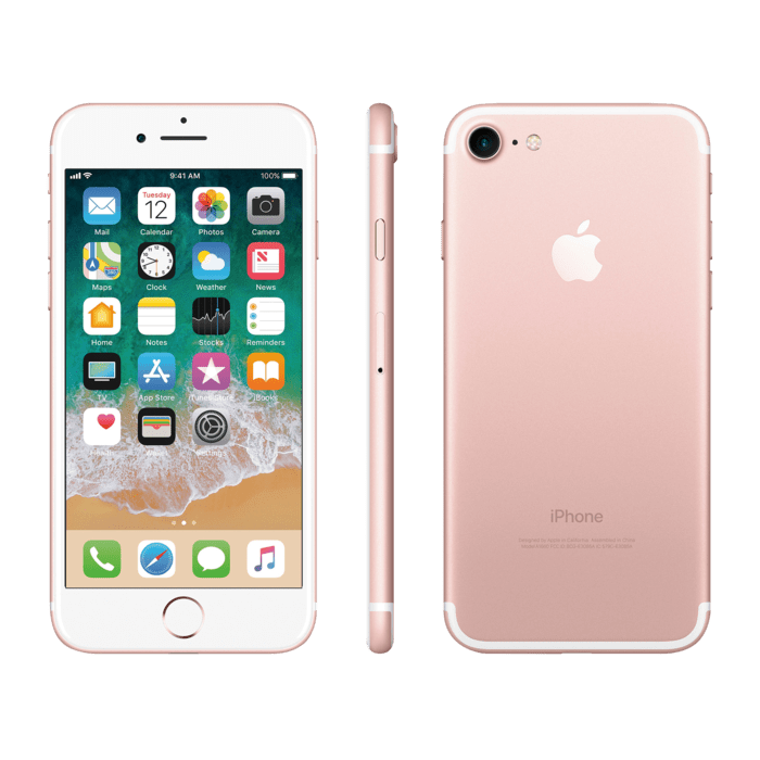 iPhone 7 32 Go - Or Rose - Grade Premium