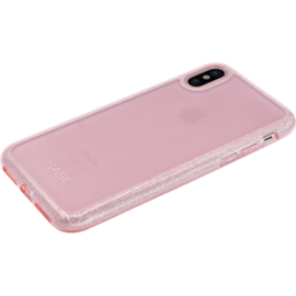 Coque slim&nbsp;paillet&eacute;e &eacute;tincelante (Edition contour) pour Apple iPhone X/XS Or Rose